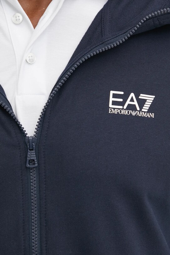 EA7 Emporio Armani hanorac de bumbac PJVRZ.8NPM33 bleumarin