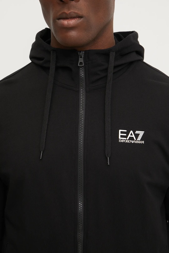 EA7 Emporio Armani hanorac de bumbac PJVRZ.8NPM33 negru