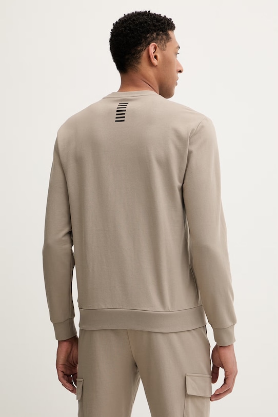 Oblečenie Bavlnená mikina EA7 Emporio Armani PJVRZ.8NPM30 hnedá