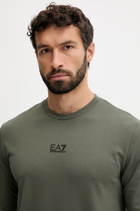 EA7 Emporio Armani bluza bawełniana zielony PJVRZ.8NPM30