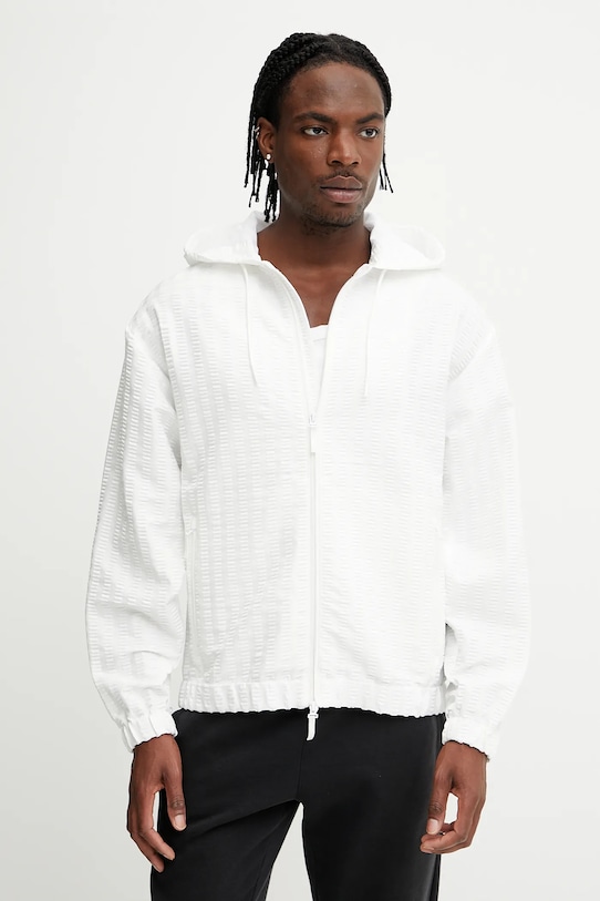 Суичър EA7 Emporio Armani с качулка бял AF13409.7M000186