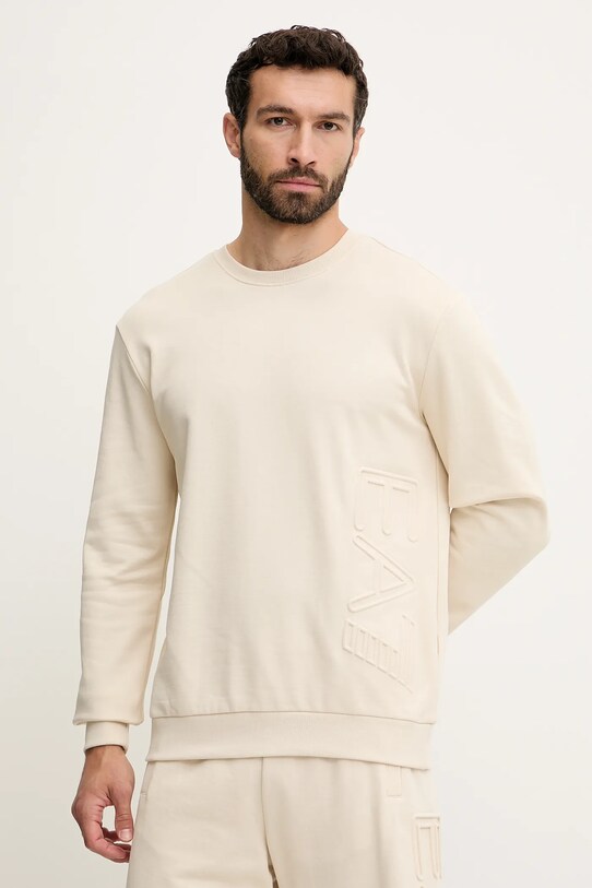 EA7 Emporio Armani bluza pozostałe beżowy AF10432.7M000151