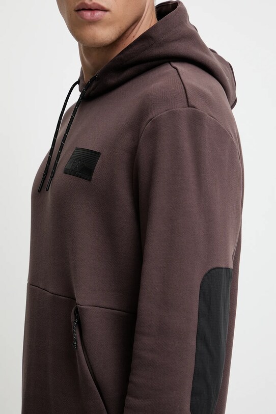 Bavlnená mikina EA7 Emporio Armani AF13531.7M000082 hnedá