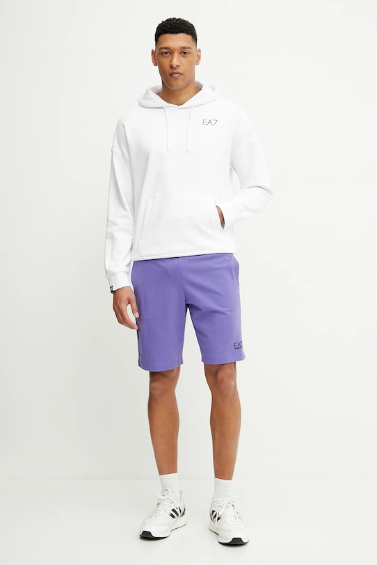 EA7 Emporio Armani bluza bawełniana AF12451.7M000105 biały SS25