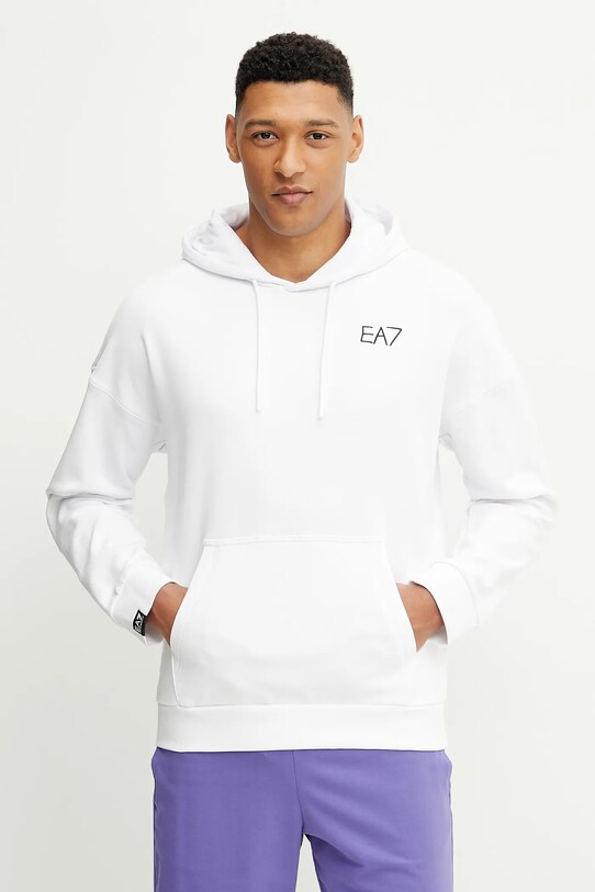 Oblečenie Bavlnená mikina EA7 Emporio Armani AF12451.7M000105 biela