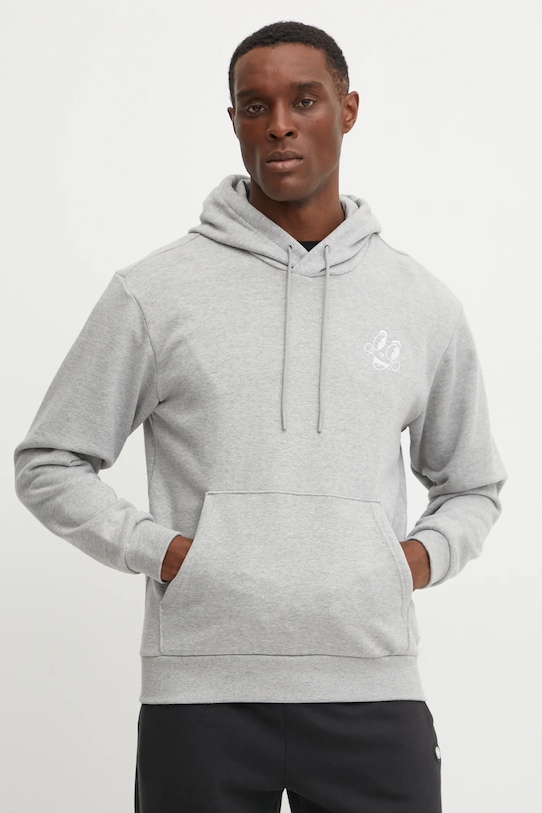 Ruházat adidas Originals pamut melegítőfelső MBN HOODIE JP0979 szürke