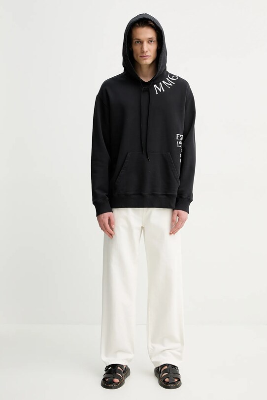 Хлопковая кофта MM6 Maison Margiela SH0GU0026.M25012 чёрный SS25