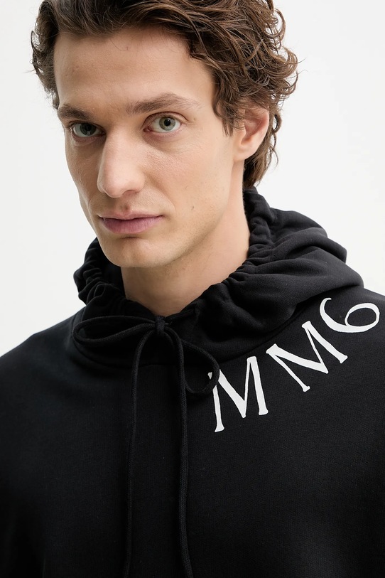 MM6 Maison Margiela cotton sweatshirt black SH0GU0026.M25012