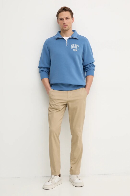 Кофта Gant 2044010 голубой SS25