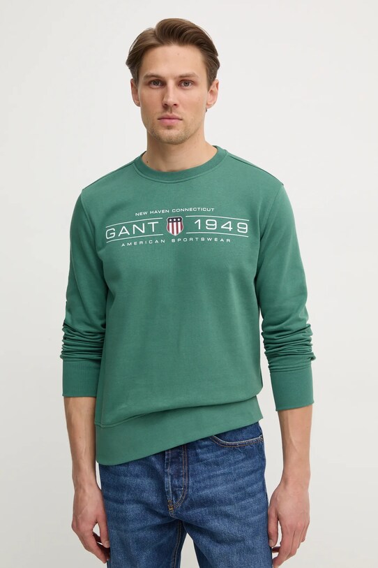 Pulover Gant Potisk zelena 2044016