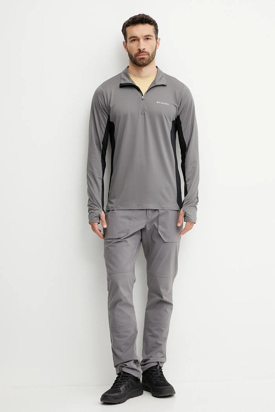 Columbia bluza sportowa Three Pitch 2118672 szary SS25
