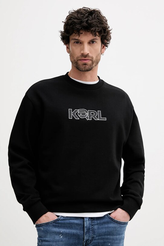 Karl Lagerfeld bluza pozostałe czarny 552900.705125
