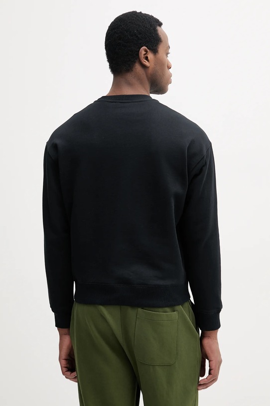 Ruházat United Colors of Benetton pamut melegítőfelső 3FWYU109S fekete