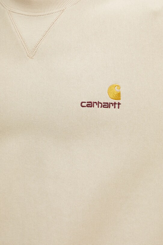 Dukserica Carhartt WIP American Script Sweat bež I025475.2LPXX