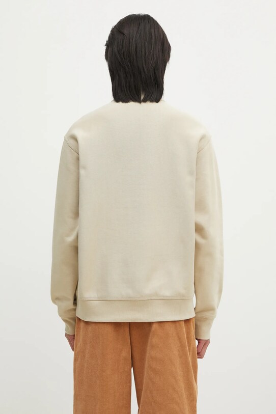 Oblečenie Mikina Carhartt WIP Half Zip American Script Sweat I027014.2LPXX béžová