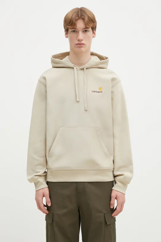 Carhartt WIP sweatshirt Hooded American Script Sweat other beige I028279.2LPXX