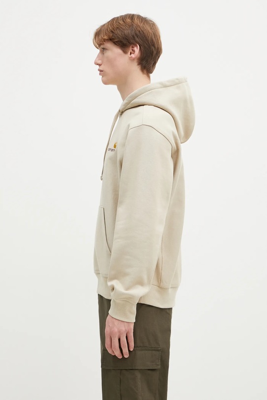 Carhartt WIP sweatshirt Hooded American Script Sweat I028279.2LPXX beige SS25
