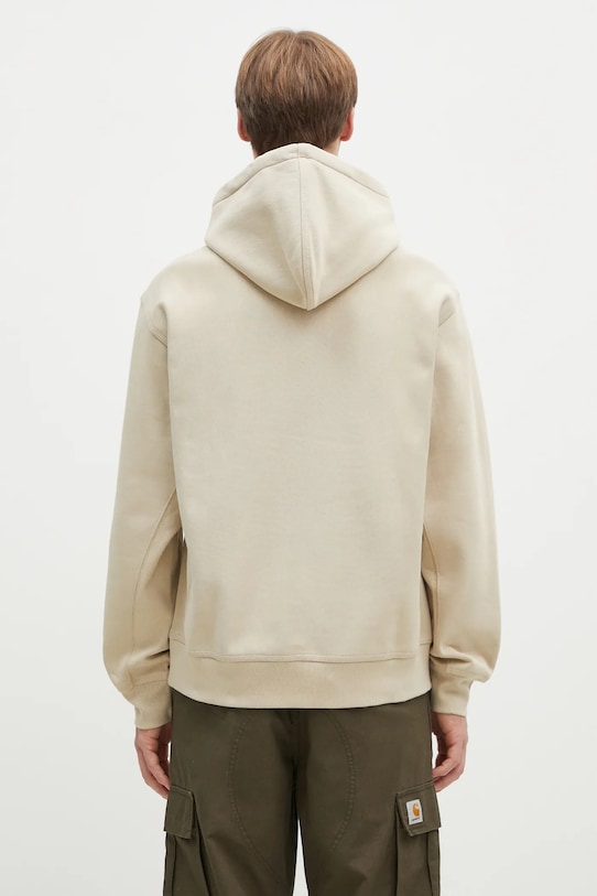 Clothing Carhartt WIP sweatshirt Hooded American Script Sweat I028279.2LPXX beige