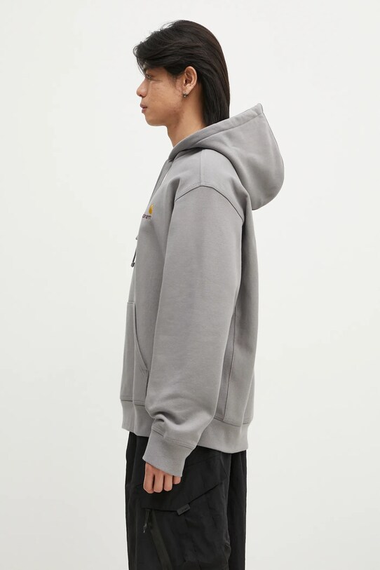 Mikina Carhartt WIP Hooded American Script Sweat I028279.2LRXX sivá SS25