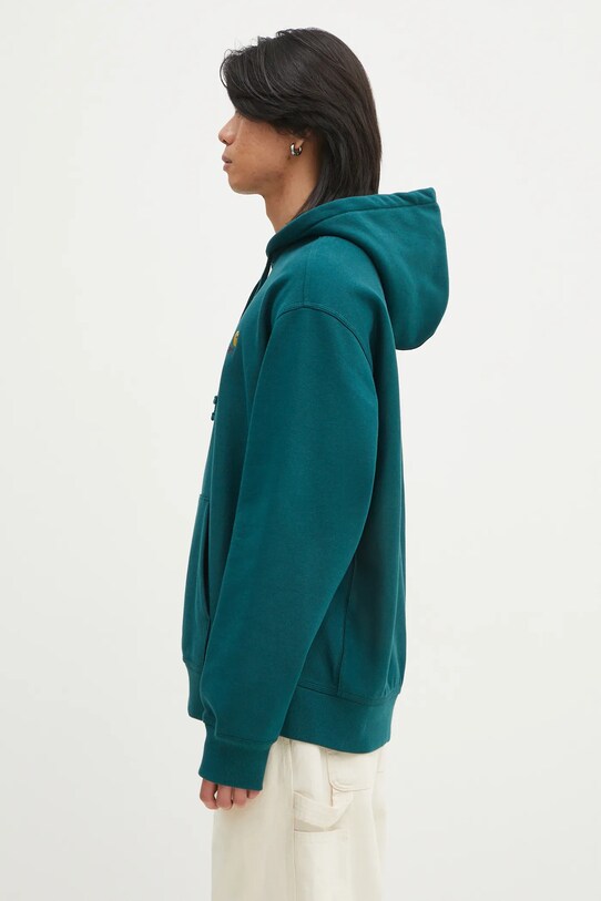Carhartt WIP bluza Hooded American Script Sweat I028279.2M1XX turkusowy SS25