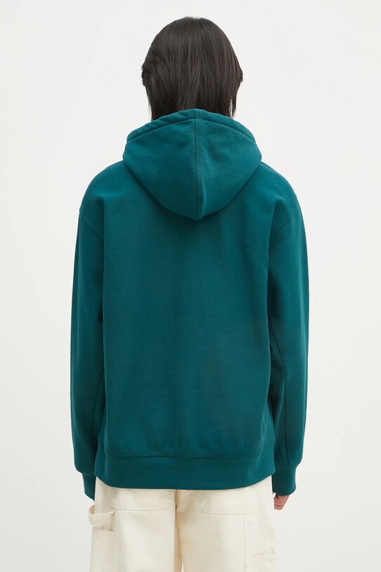Odzież Carhartt WIP bluza Hooded American Script Sweat I028279.2M1XX turkusowy