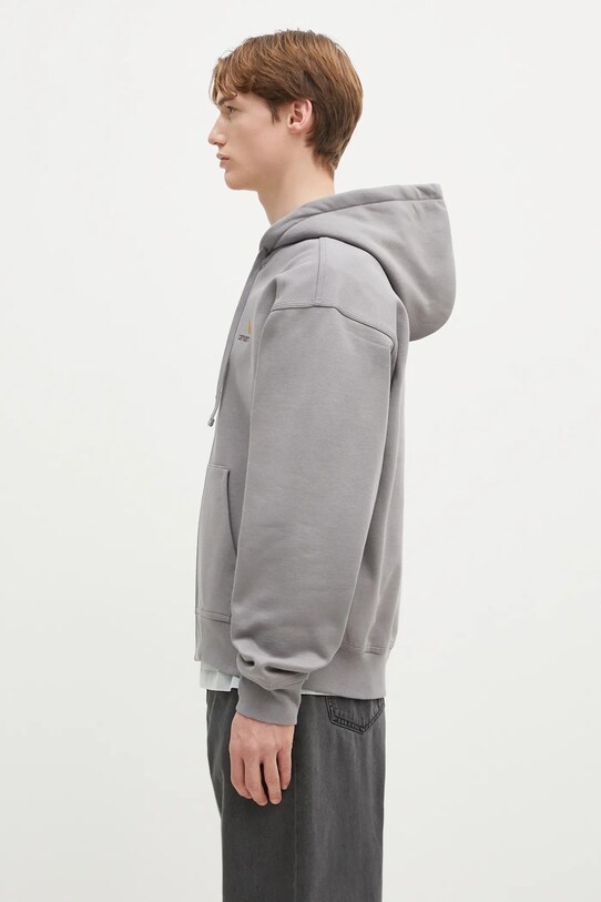 Кофта Carhartt WIP Hooded American Script Jacket I033063.2LRXX серый SS25
