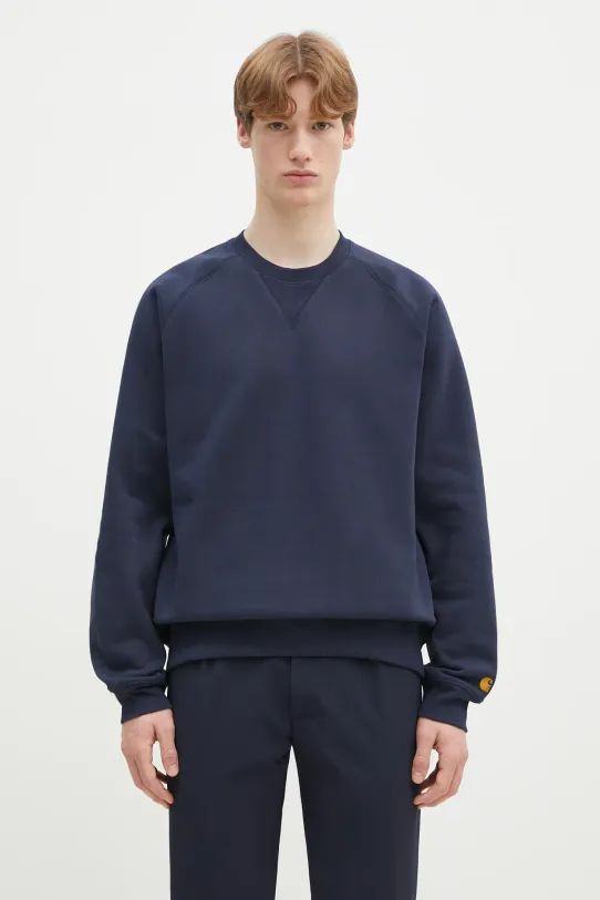 Кофта Carhartt WIP Chase Sweat гладкий тёмно-синий I033660.2MZXX