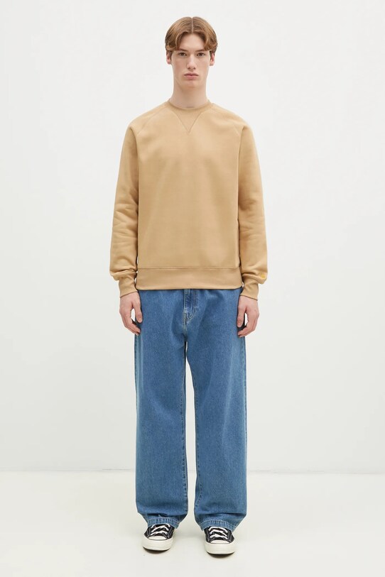 Суичър Carhartt WIP Chase Sweat бежов I033660.2N1XX