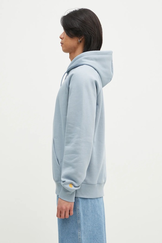 Mikina Carhartt WIP Hooded Chase Sweat I033661.2MYXX tyrkysová SS25