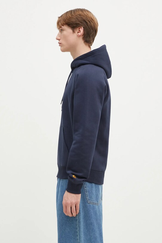 Кофта Carhartt WIP Hooded Chase Sweat I033661.2MZXX темно-синій SS25