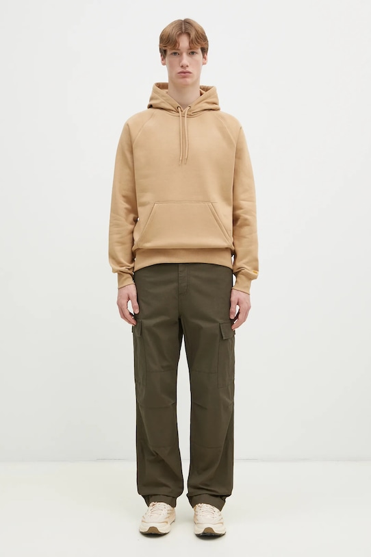 Carhartt WIP sweatshirt Hooded Chase Sweat beige I033661.2N1XX