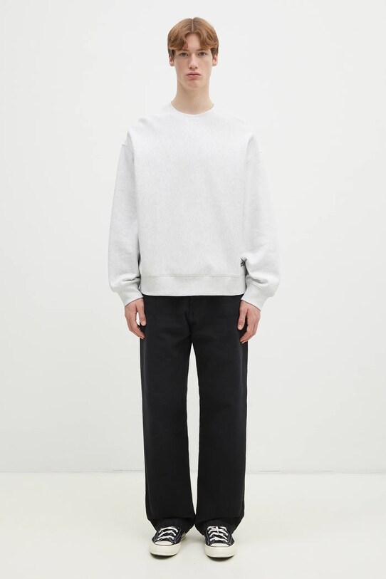 Pamučna dukserica Carhartt WIP Label Script Sweat I034429.482XX siva