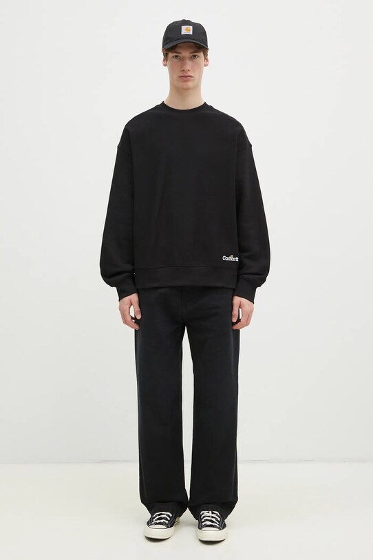 Dukserica Carhartt WIP Label Script Sweat I034429.89XX crna