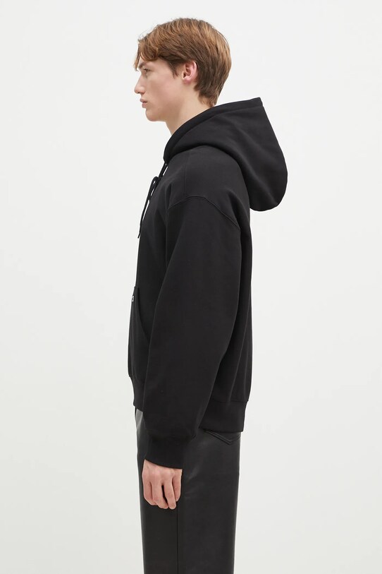 Bavlnená mikina Carhartt WIP Hooded Label Script Sweat I034430.89XX čierna SS25