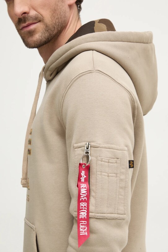 Mikina Alpha Industries 146337 béžová