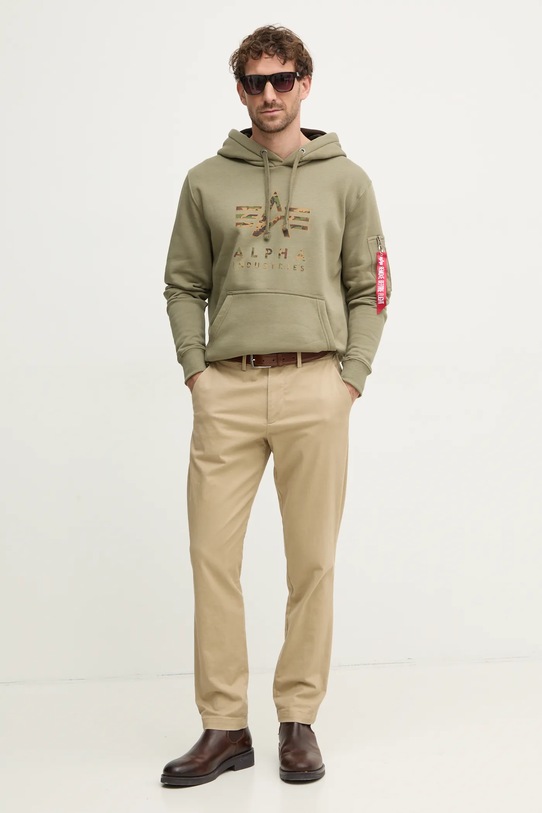 Alpha Industries bluză 146337 verde SS25