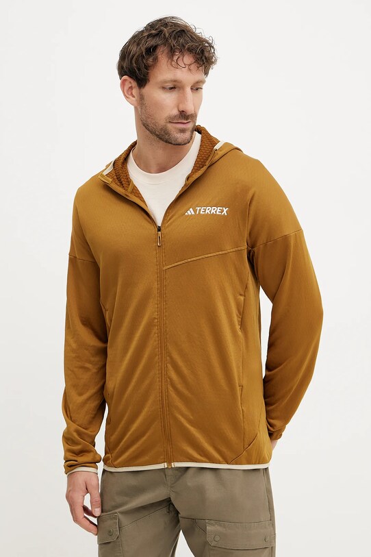 Športni pulover adidas TERREX Xperior S kapuco zelena JC9607