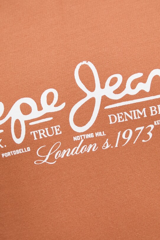 Pepe Jeans bluza bawełniana DUMAS CREW PM582832 pomarańczowy
