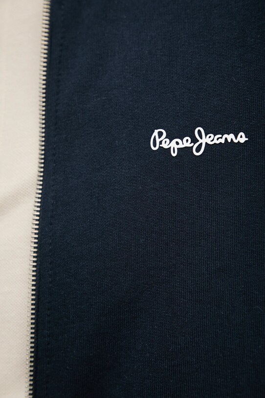 Bavlněná mikina Pepe Jeans DUKE BOMBER PM582836 námořnická modř