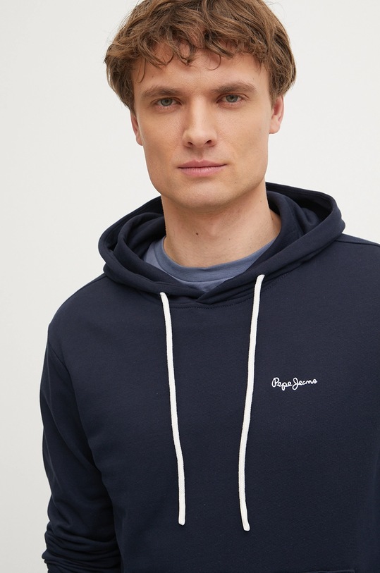 Хлопковая кофта Pepe Jeans ESSENTIAL HOODIE тёмно-синий PM582839