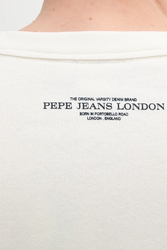 Pepe Jeans bluza bawełniana COLVILLE CREW PM582841 beżowy