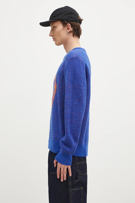 ICECREAM sweter z domieszką wełny Popsicle Crewneck IC24436 niebieski SS25