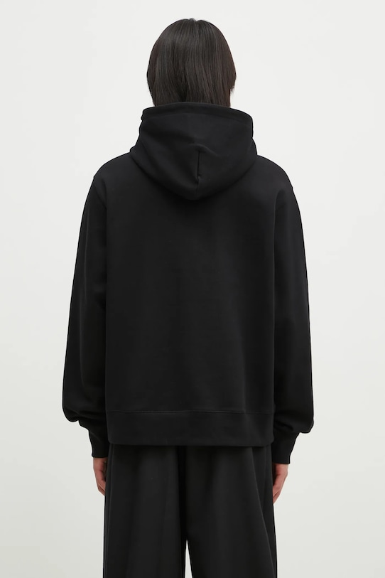 Abbigliamento Billionaire Boys Club felpa in cotone Duck Embroidered Straight Logo Popover B24450 nero