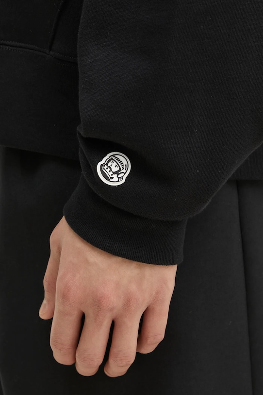 Billionaire Boys Club felpa in cotone Duck Embroidered Straight Logo Popover nero B24450