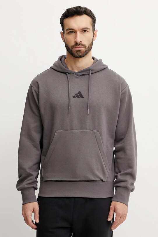 adidas bluza Feelcozy print maro IN6068