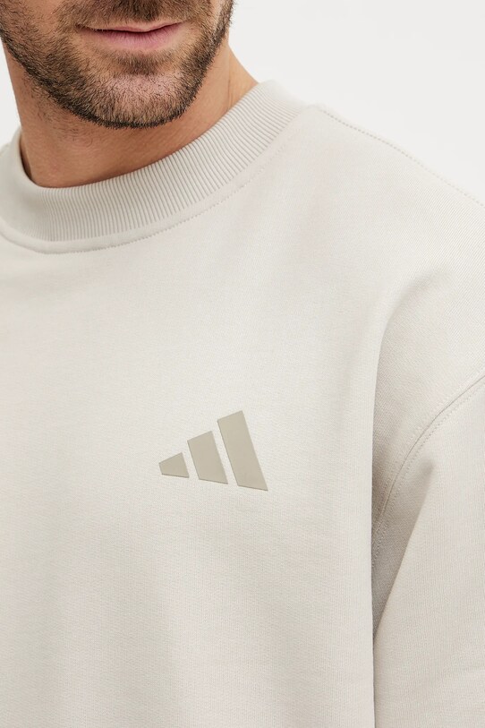 Памучен суичър adidas x Mercedes JW3091 бежов