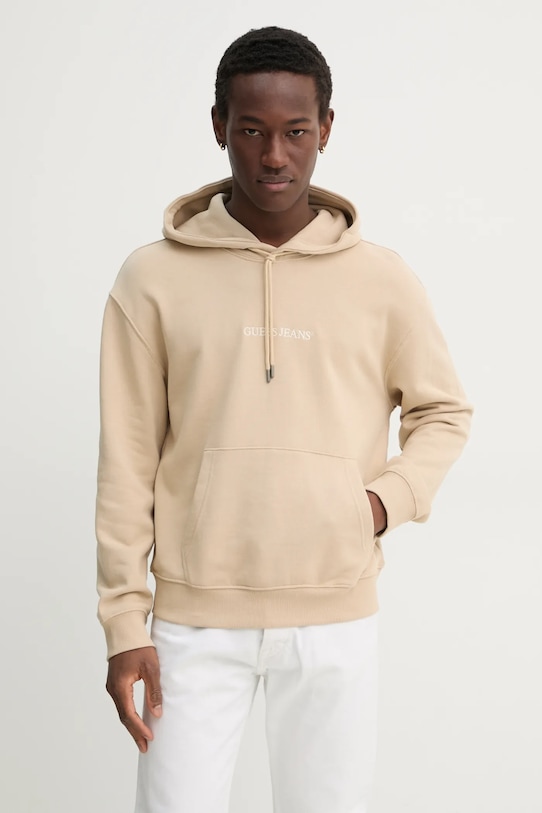 Mikina Guess Jeans bavlna béžová M5RQ38.KCPR1