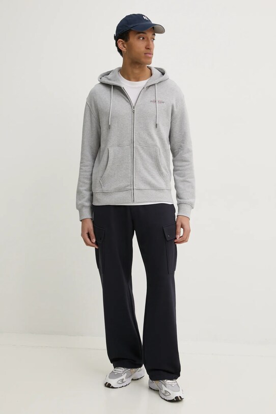 Хлопковая кофта Guess Jeans M5RQ45.KCPR1 серый SS25