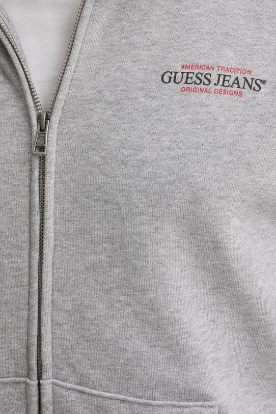 Хлопковая кофта Guess Jeans M5RQ45.KCPR1 серый