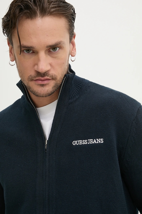 Guess Jeans kardigan bawełniany granatowy M5RR30.Z3HM1